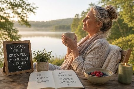 Cortisol eruit, kilo’s eraf (zonder jezelf te straffen)
