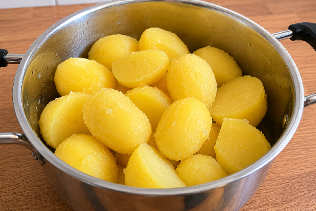 Eet koude aardappels!